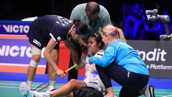 gregoria mariska cedera saat denmark open 2024
