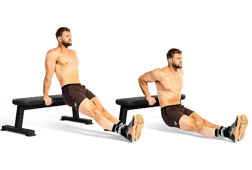 Triceps Dips - latihan otot lengan