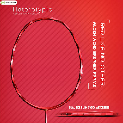 alp badminton racket 5U wavy v5